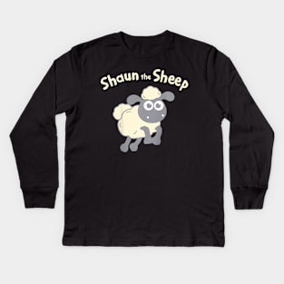 Vintage Shaun Cartoon TV Series The Sheep Kids Long Sleeve T-Shirt